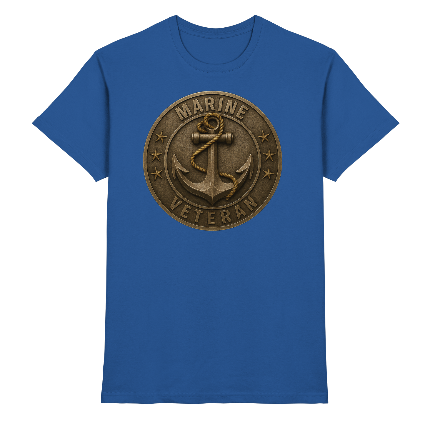 Marine Veteran - Metalleffekt - Premium Shirt