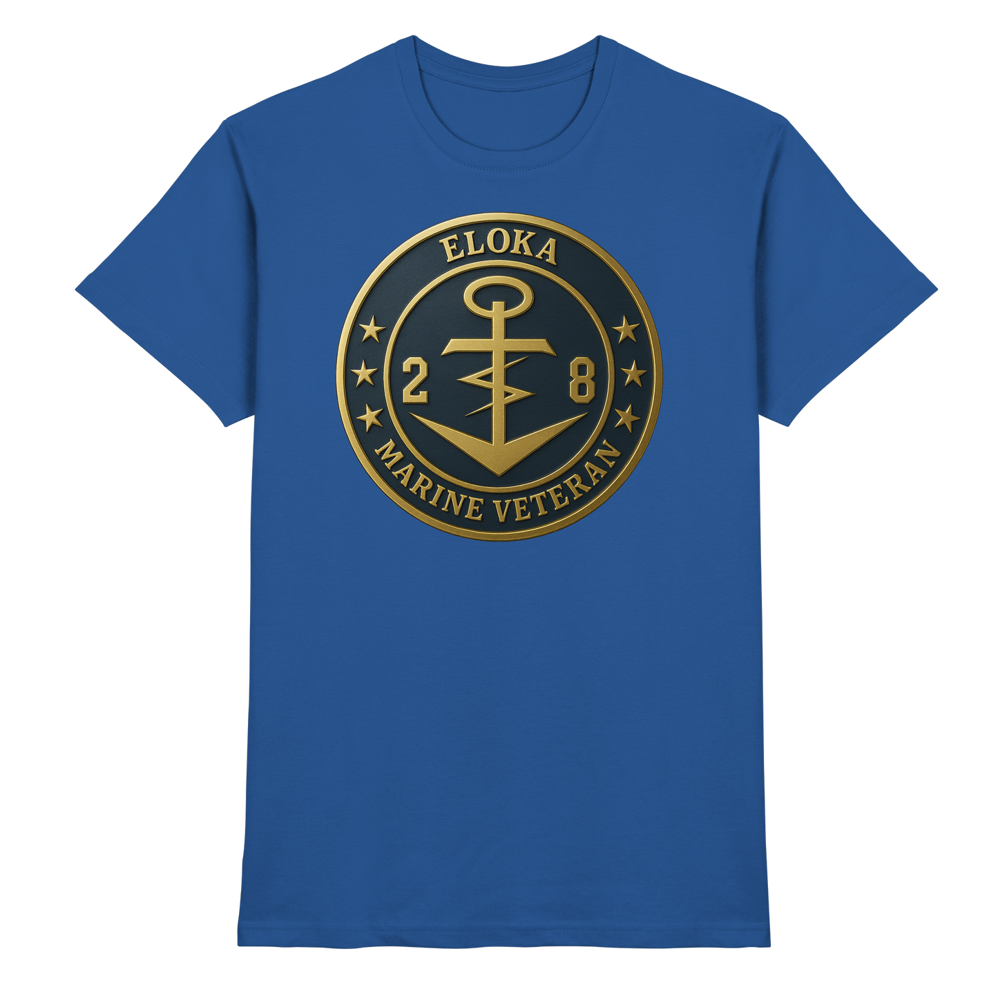Marine Veteran 28er ELOKA - Metalleffekt - Premium Shirt