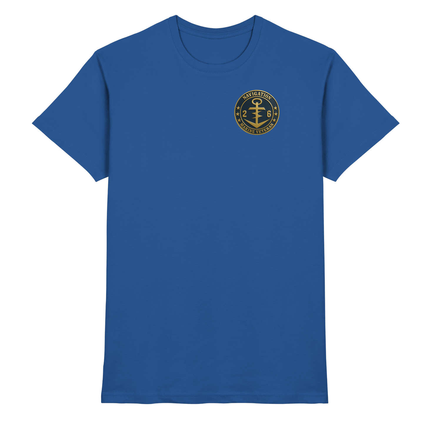 Marine Veteran 26er NAVIGATION - Metalleffekt - Premium Shirt
