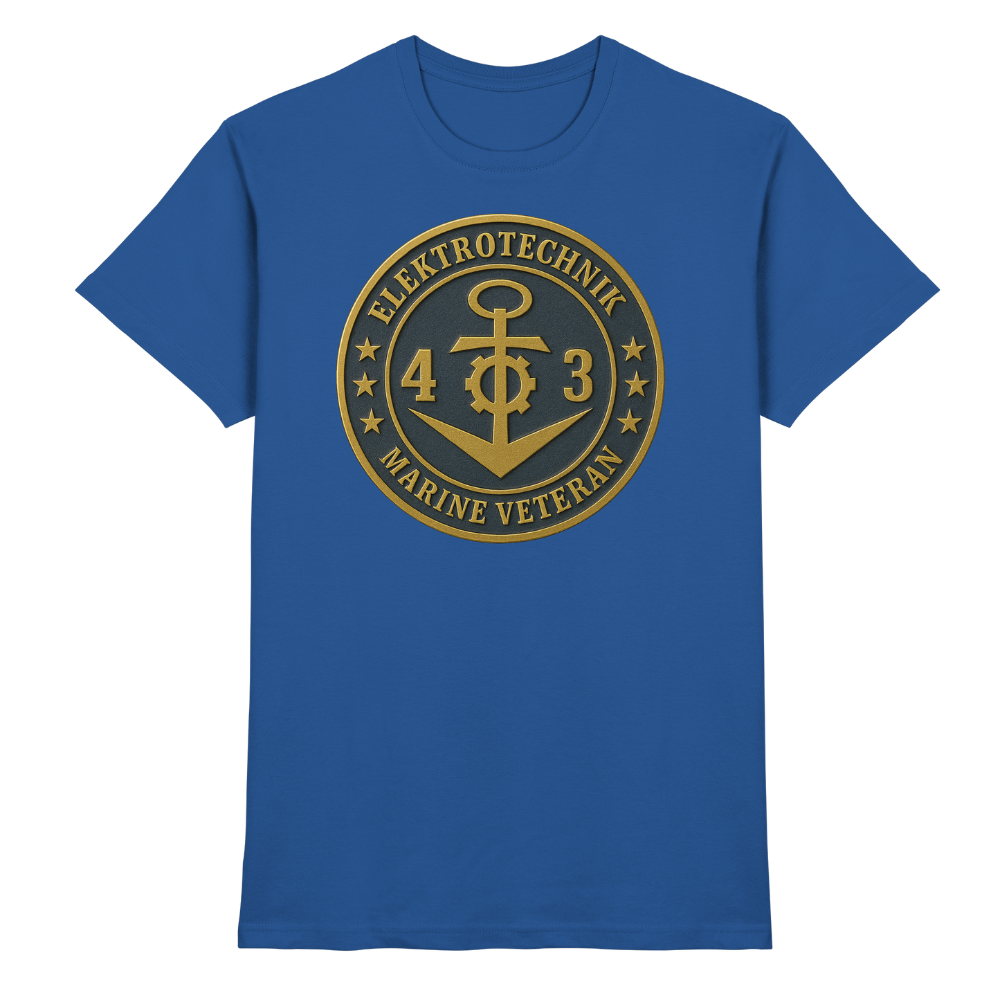 Marine Veteran 43er ELEKTROTECHNIK - Metalleffekt - Premium Shirt
