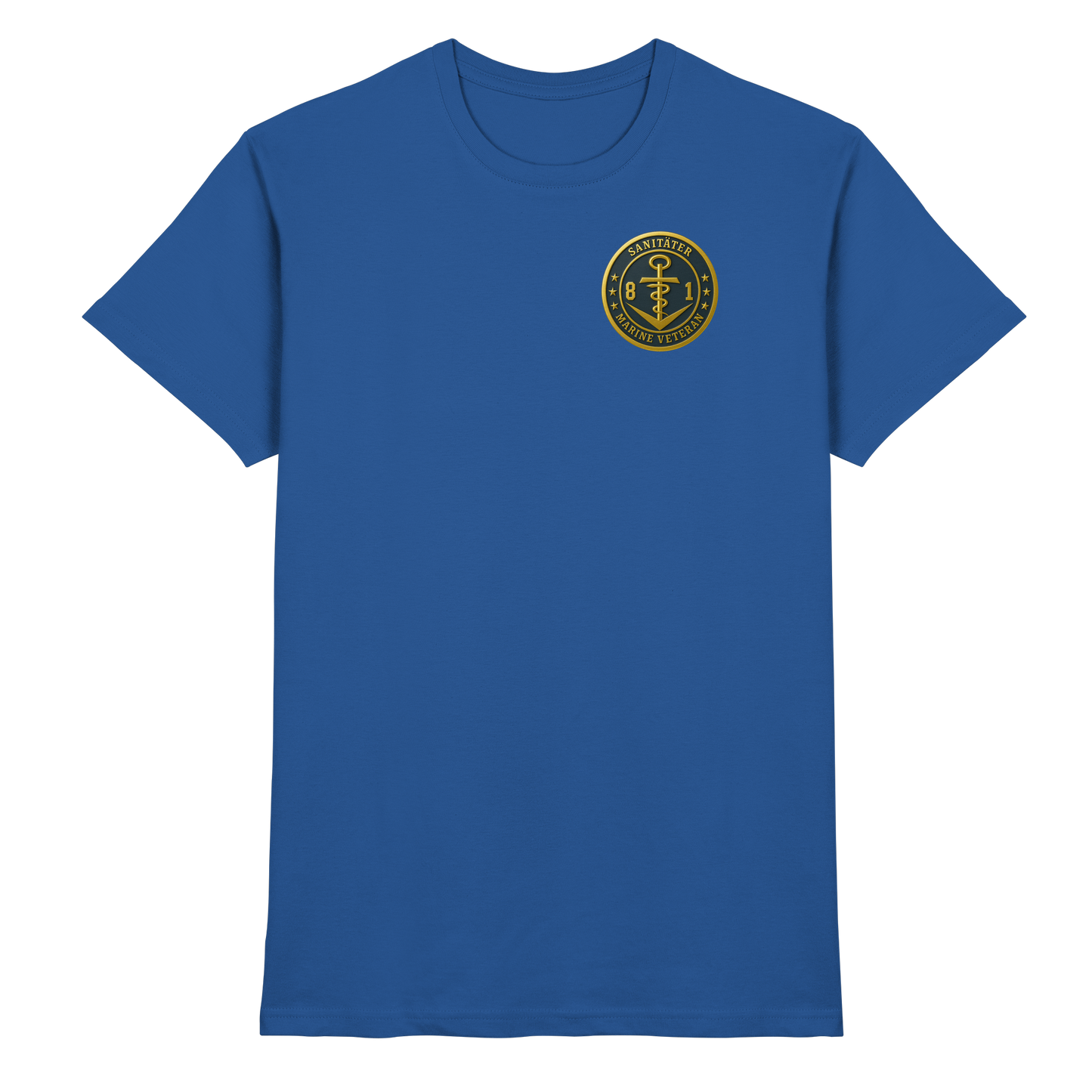 Marine Veteran 81er SANITÄTER - Metalleffekt - Premium Shirt