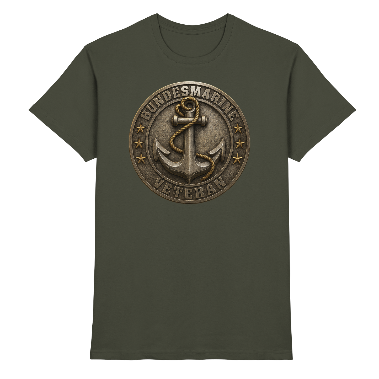 Logo BUNDESMARINE - Metalleffekt - Premium Shirt
