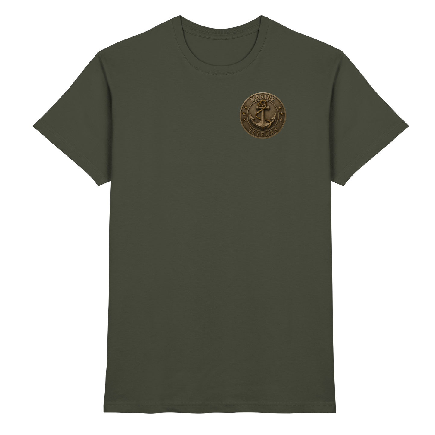 Marine Veteran - Metalleffekt - Premium Shirt