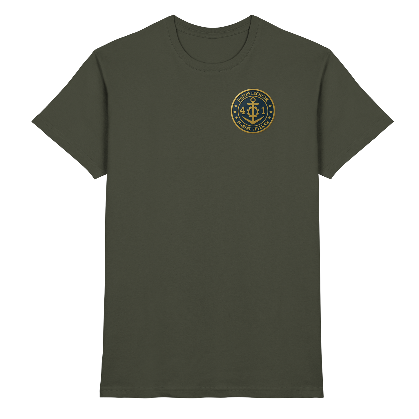 Marine Veteran 41er DAMPFTECHNIK - Metalleffekt - Premium Shirt