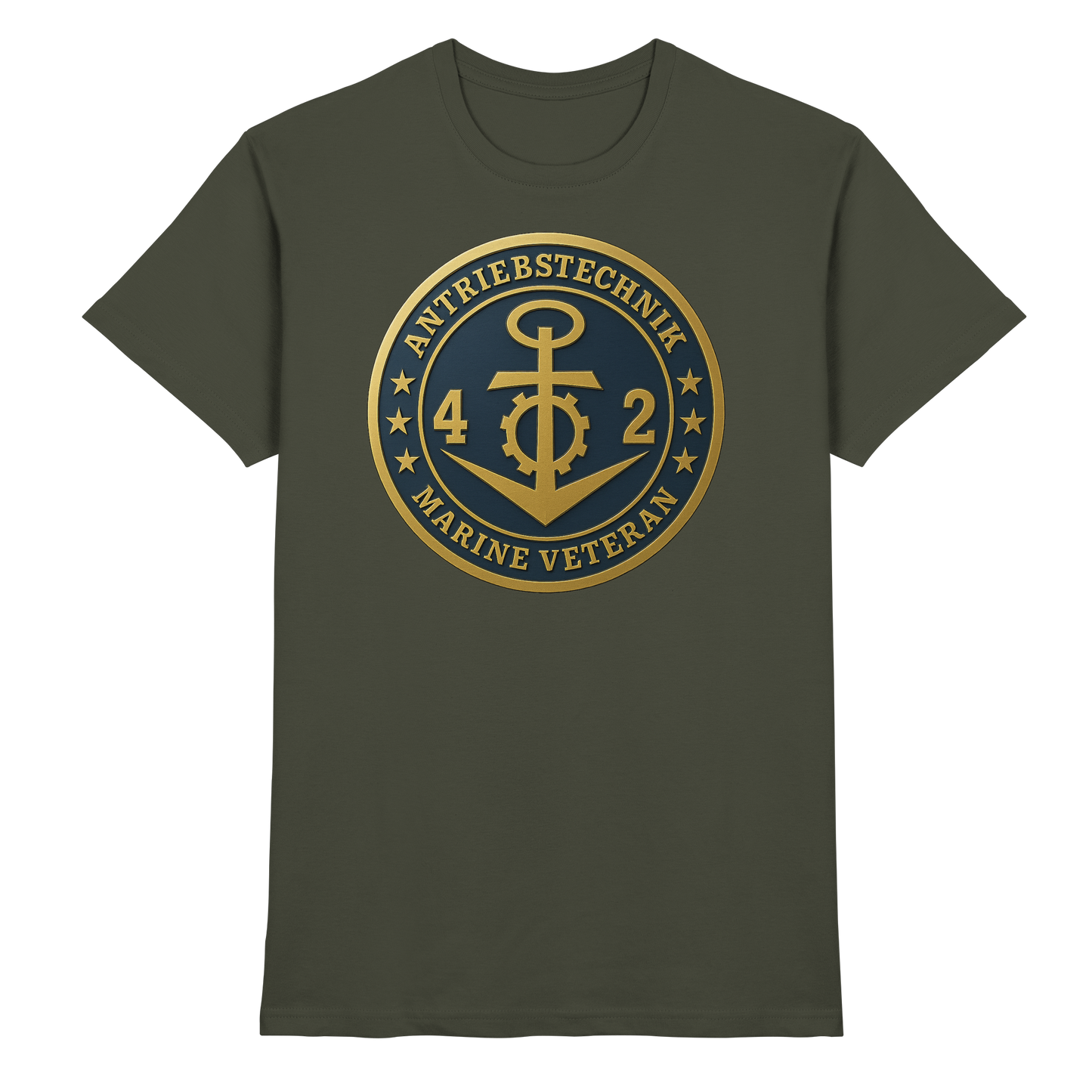Marine Veteran 42er ANTRIEBSTECHNIK - Metalleffekt - Premium Shirt