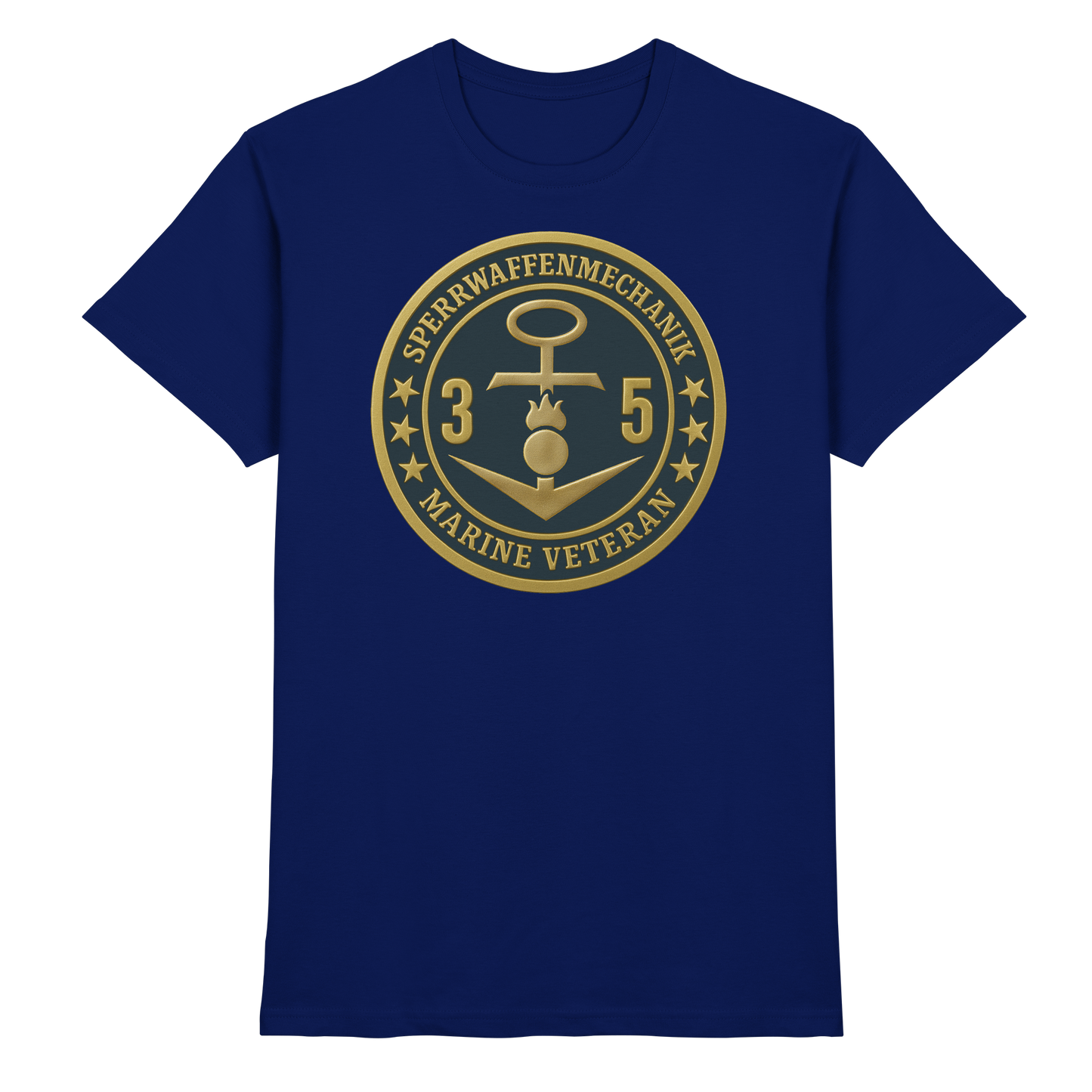 Marine Veteran 35er SPERRWAFFENMECHANIK - Metalleffekt - Premium Shirt