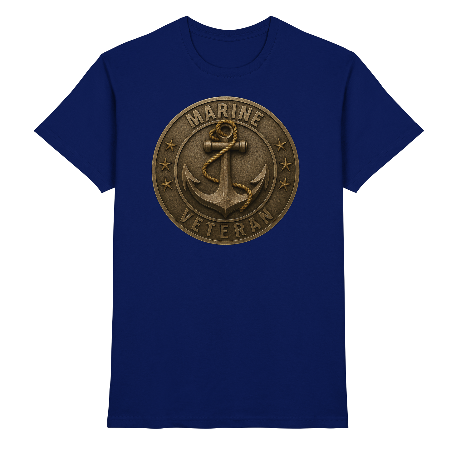 Marine Veteran - Metalleffekt - Premium Shirt