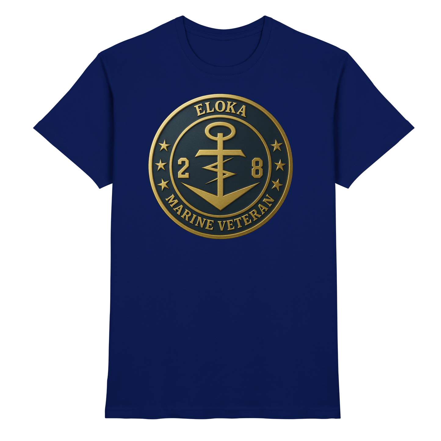 Marine Veteran 28er ELOKA - Metalleffekt - Premium Shirt