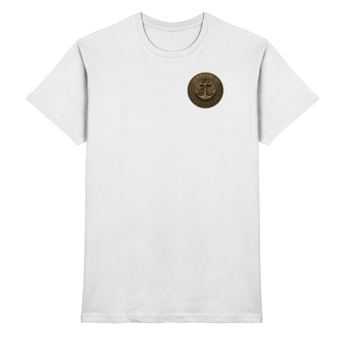 Marine Veteran - Metalleffekt - Premium Shirt
