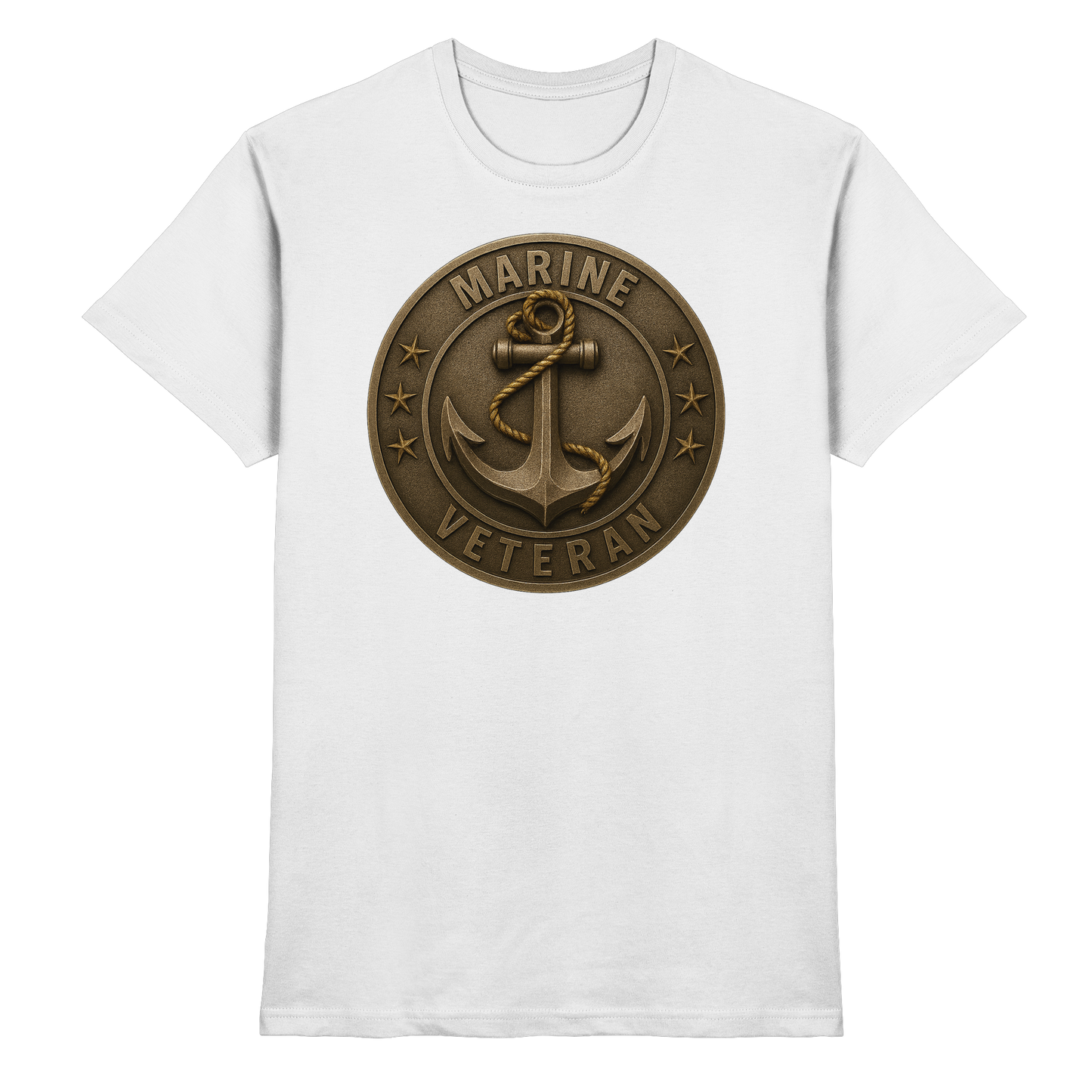 Marine Veteran - Metalleffekt - Premium Shirt