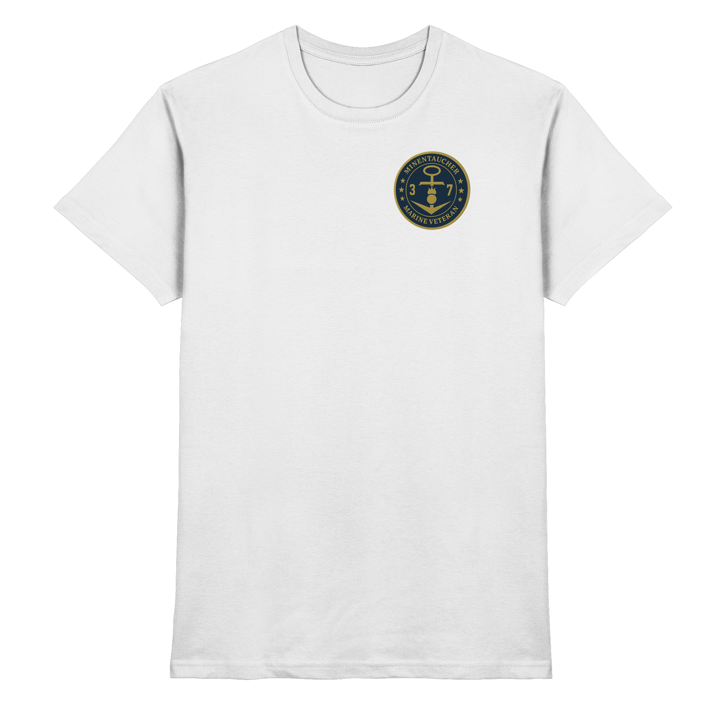 Marine Veteran 37er MINENTAUCHER - Metalleffekt - Premium Shirt