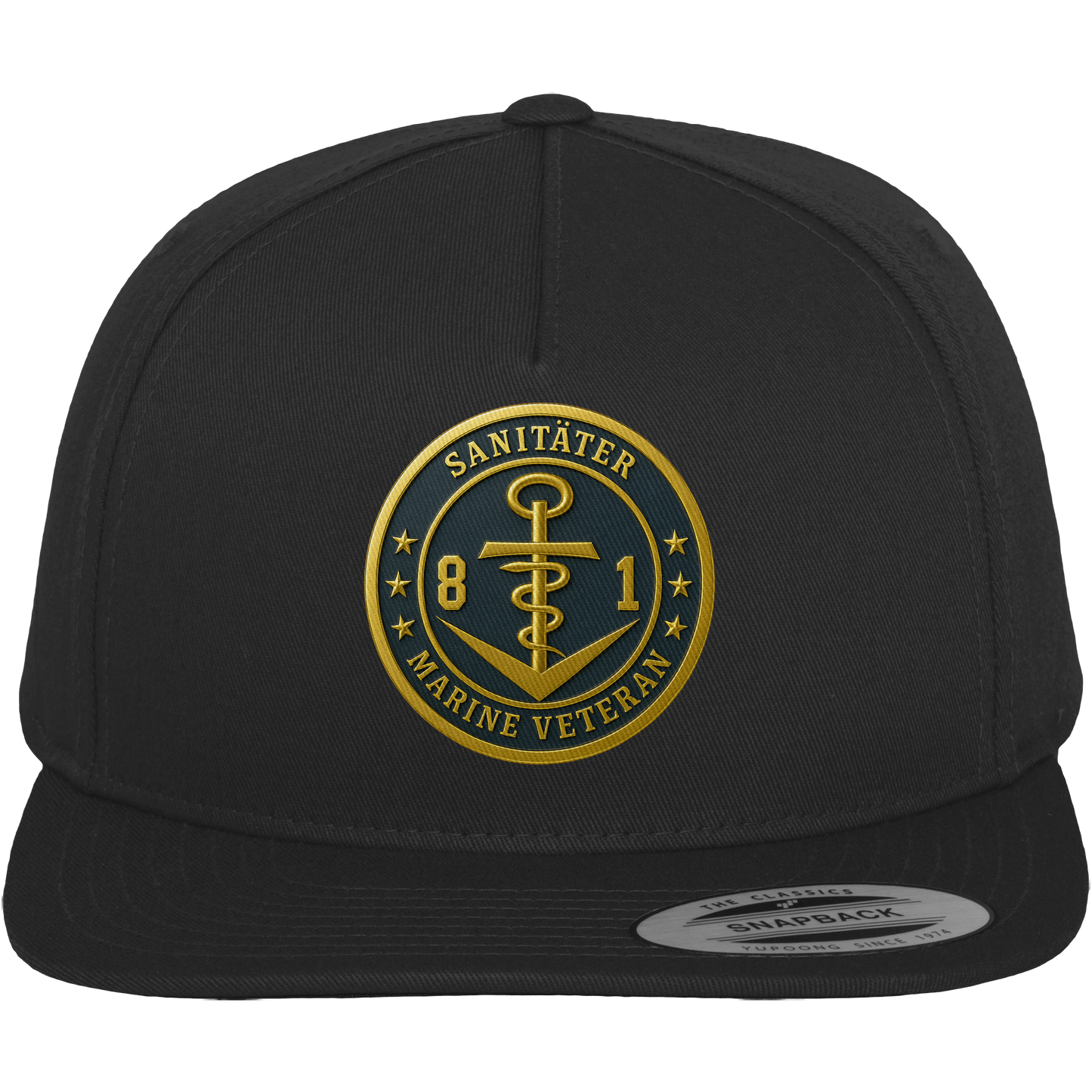 Marine Veteran 81er SANITÄTER - Metalleffekt - Premium Snapback