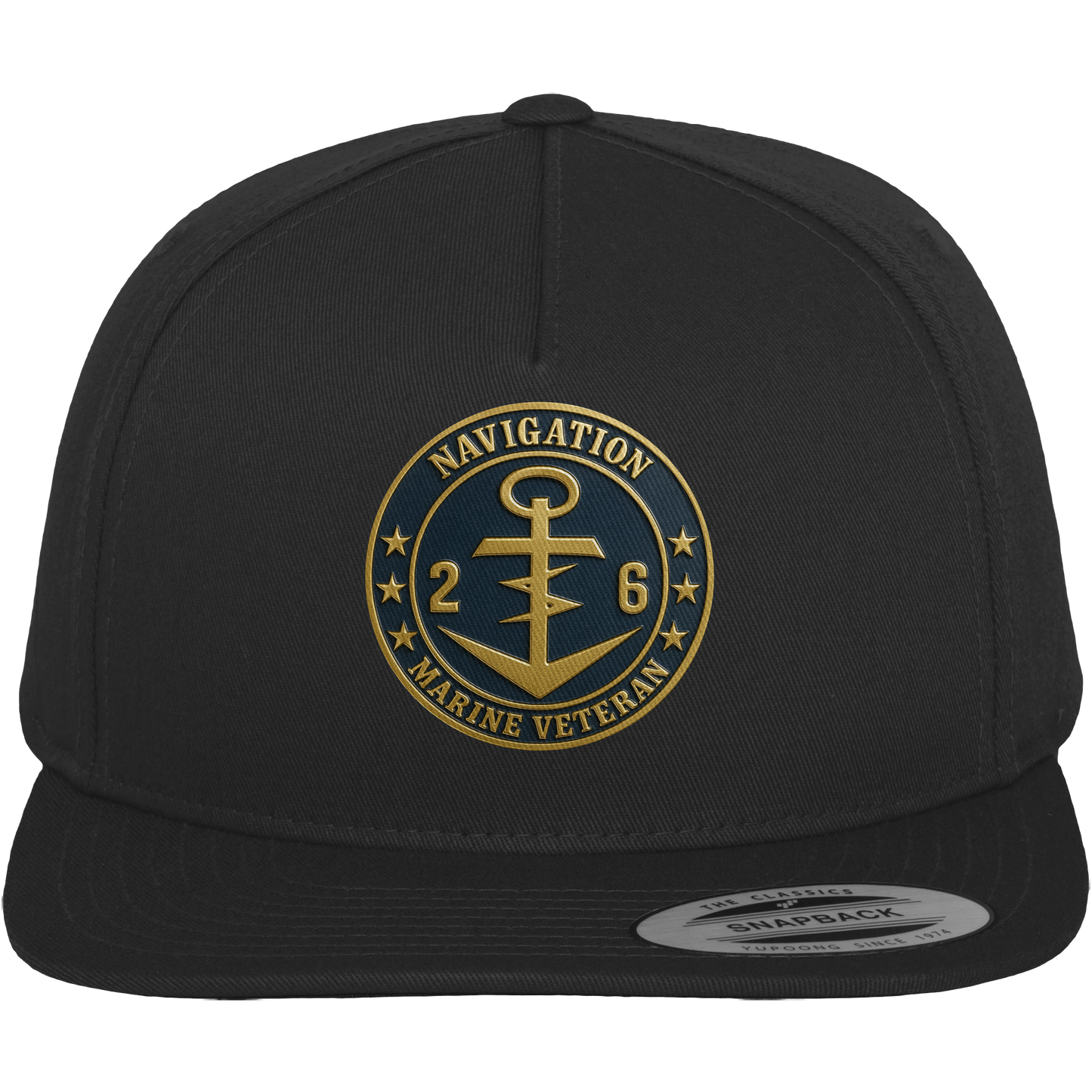 Marine Veteran 26er NAVIGATION - Metalleffekt - Premium Snapback