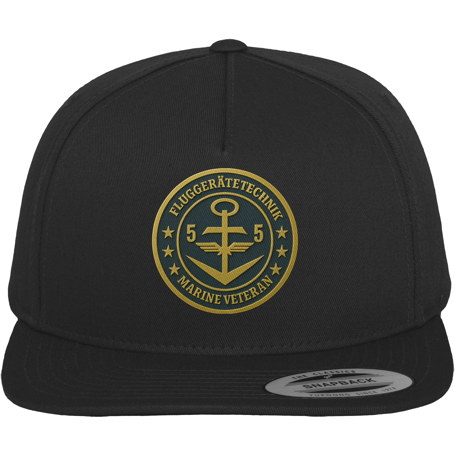 Marine Veteran 55er FLUGGERÄTETECHNIK - Metalleffekt - Premium Snapback