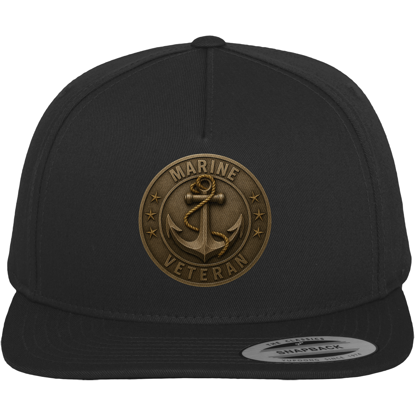 Marine Veteran - Metalleffekt - Premium Snapback
