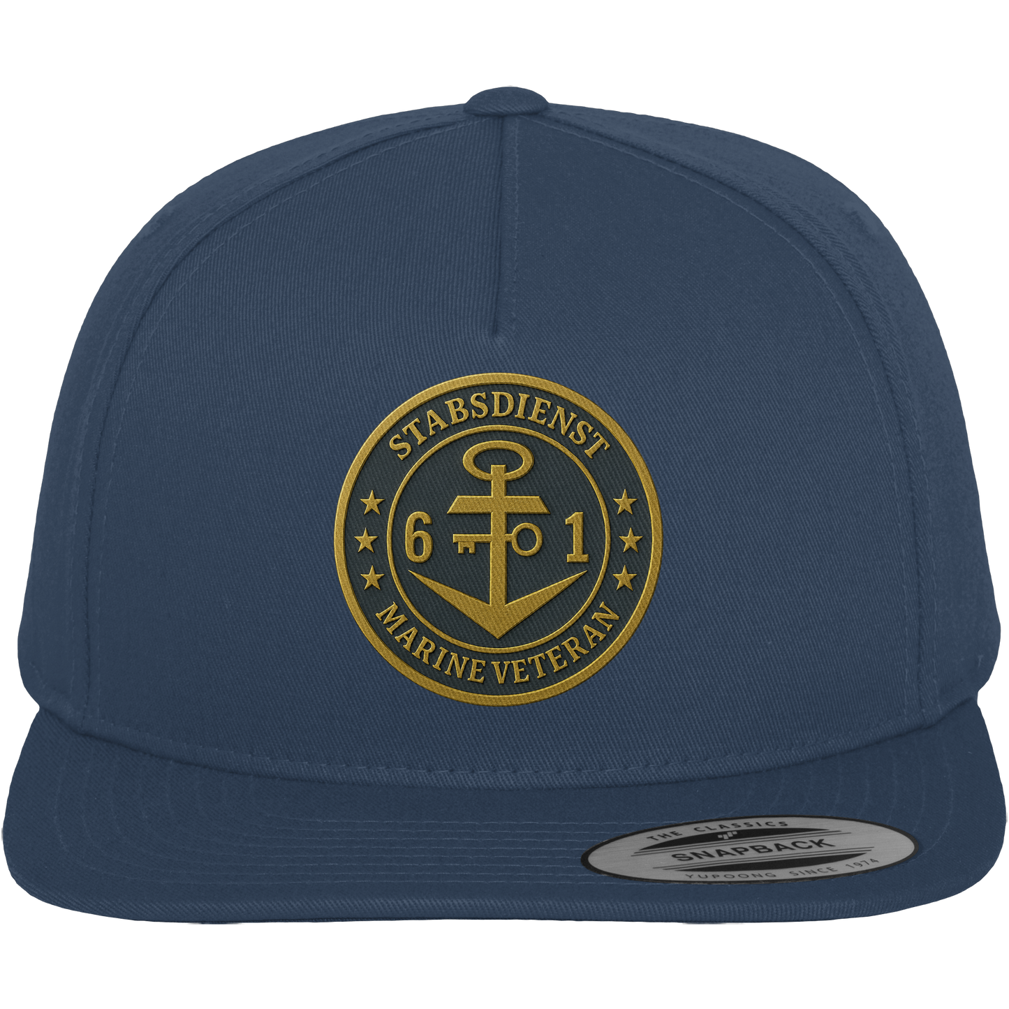 Marine Veteran 61er STABSDIENST - Metalleffekt - Premium Snapback