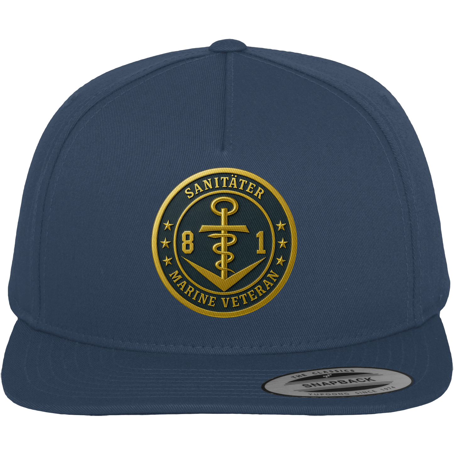 Marine Veteran 81er SANITÄTER - Metalleffekt - Premium Snapback