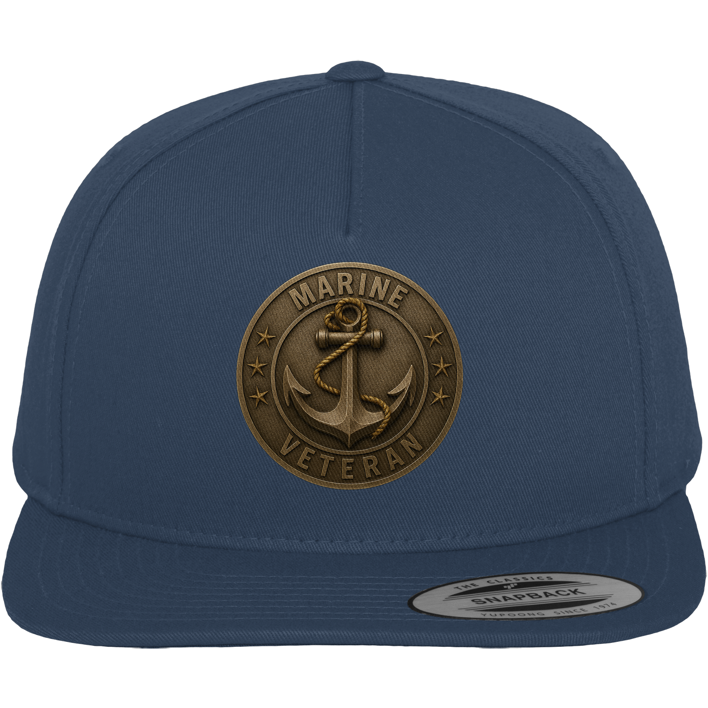 Marine Veteran - Metalleffekt - Premium Snapback
