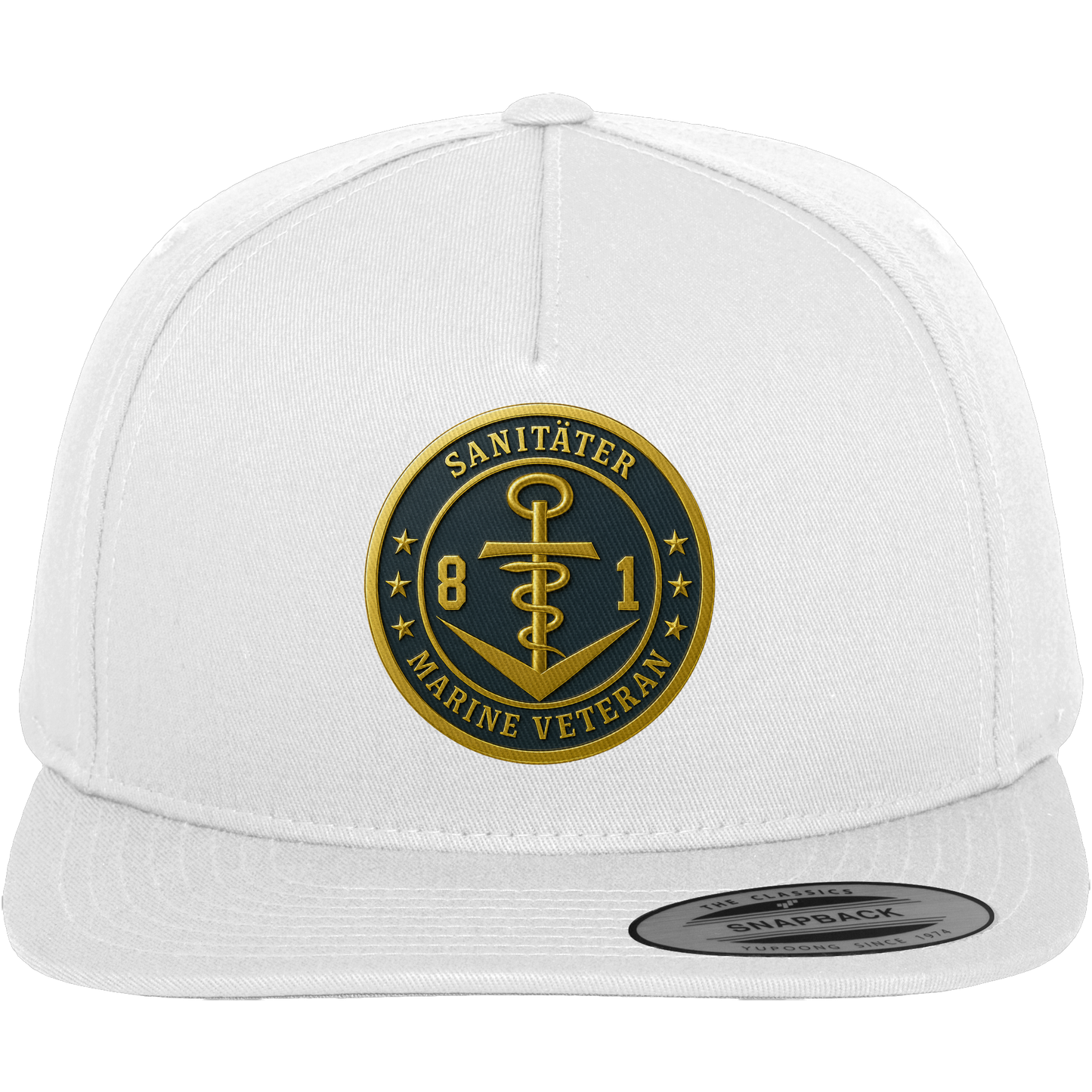Marine Veteran 81er SANITÄTER - Metalleffekt - Premium Snapback