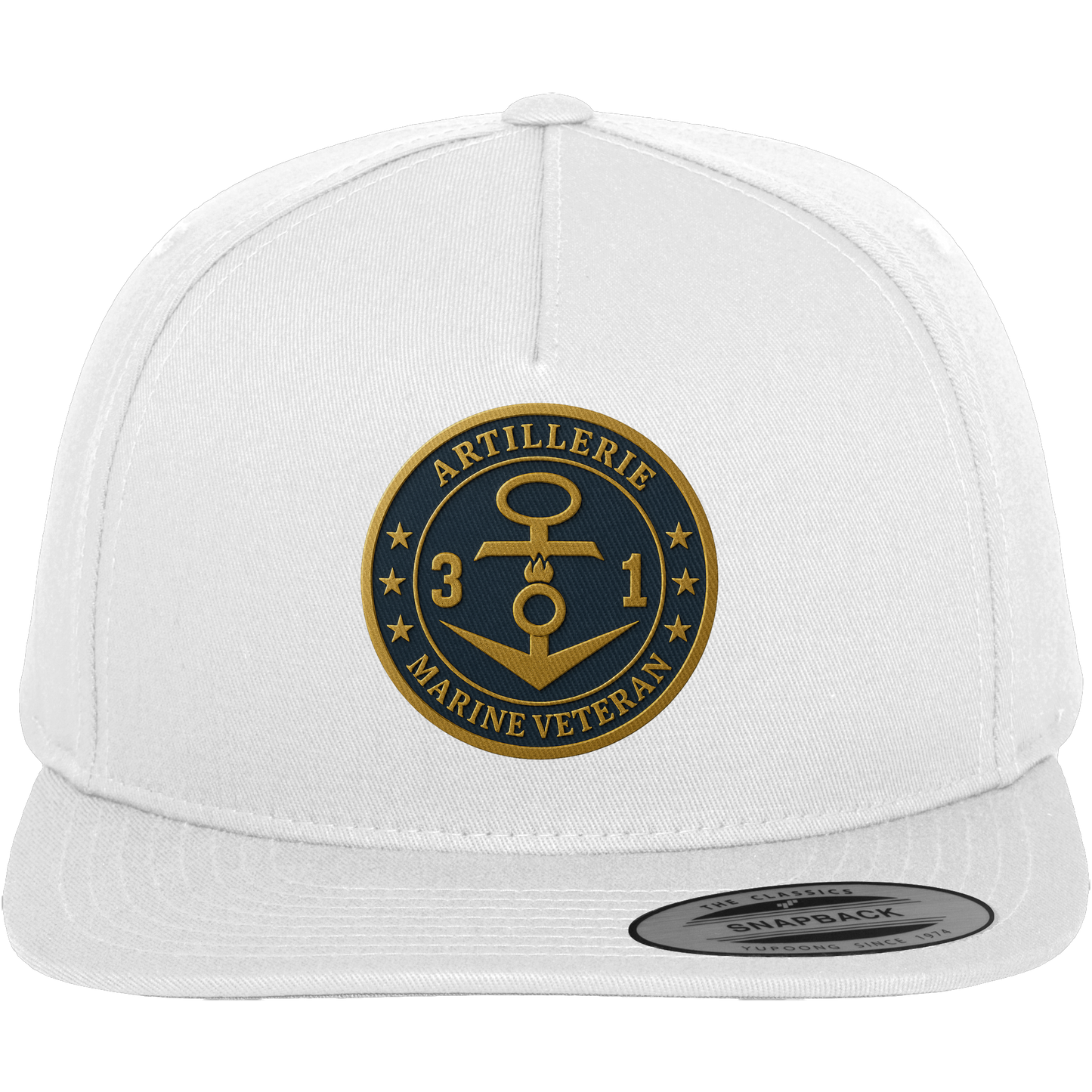 Marine Veteran 31er ARTILLERIE - Metalleffekt - Premium Snapback