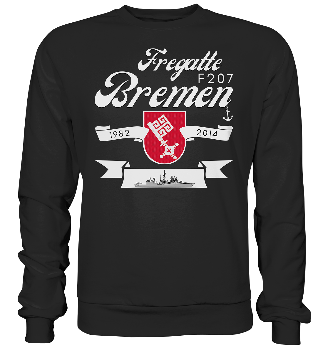 Fregatte F207 BREMEN 1982-2014 - Premium Sweatshirt
