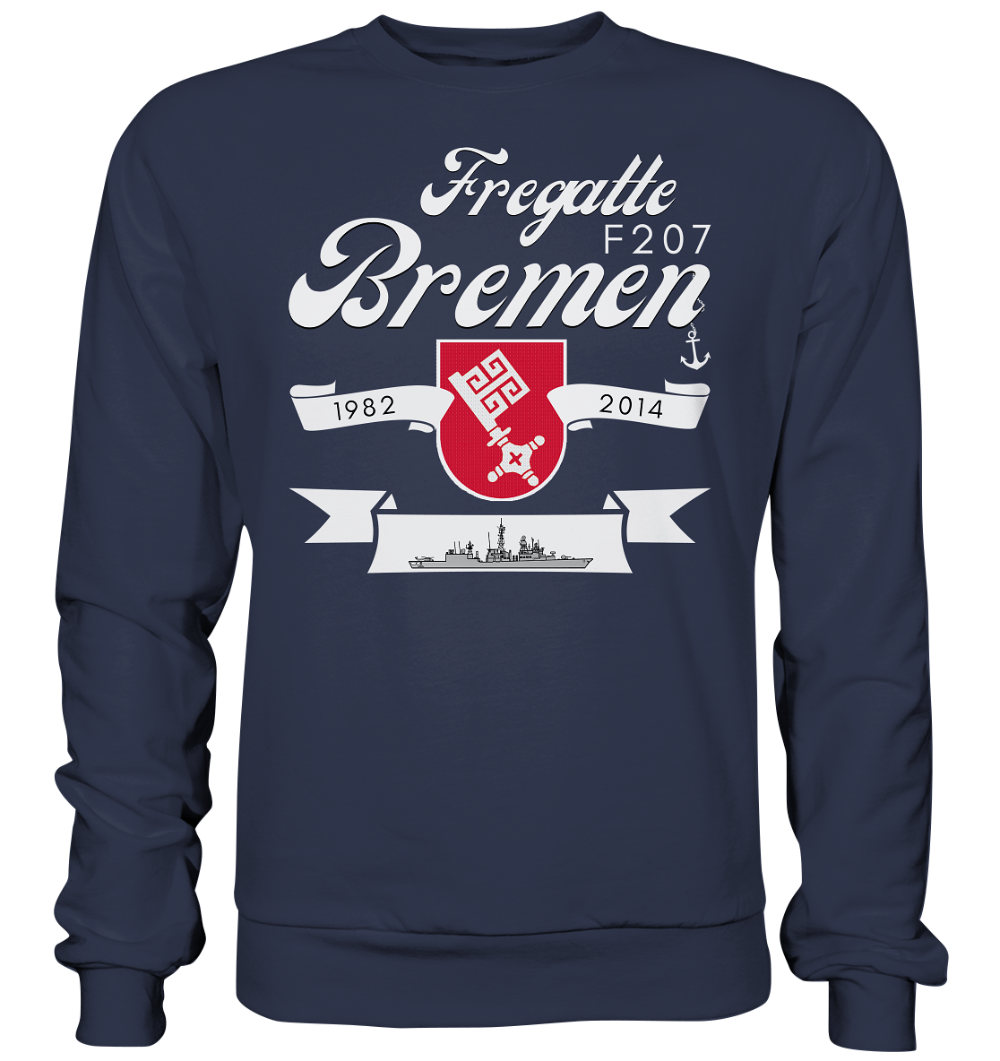 Fregatte F207 BREMEN 1982-2014 - Premium Sweatshirt