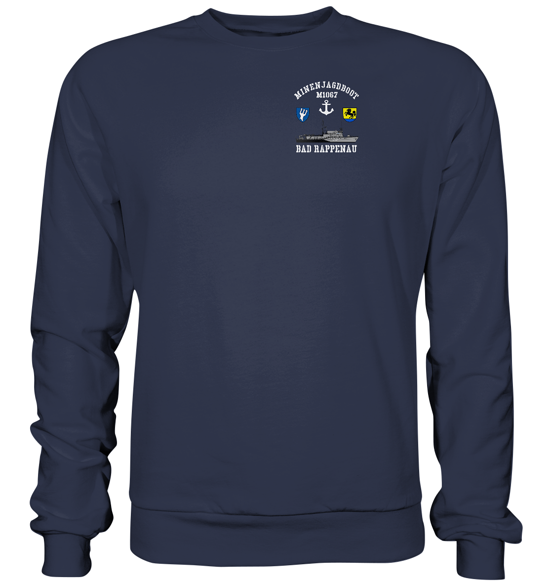 Mij.-Boot M1067 RAPPENAU 5. MSG beids. Druck - Premium Sweatshirt