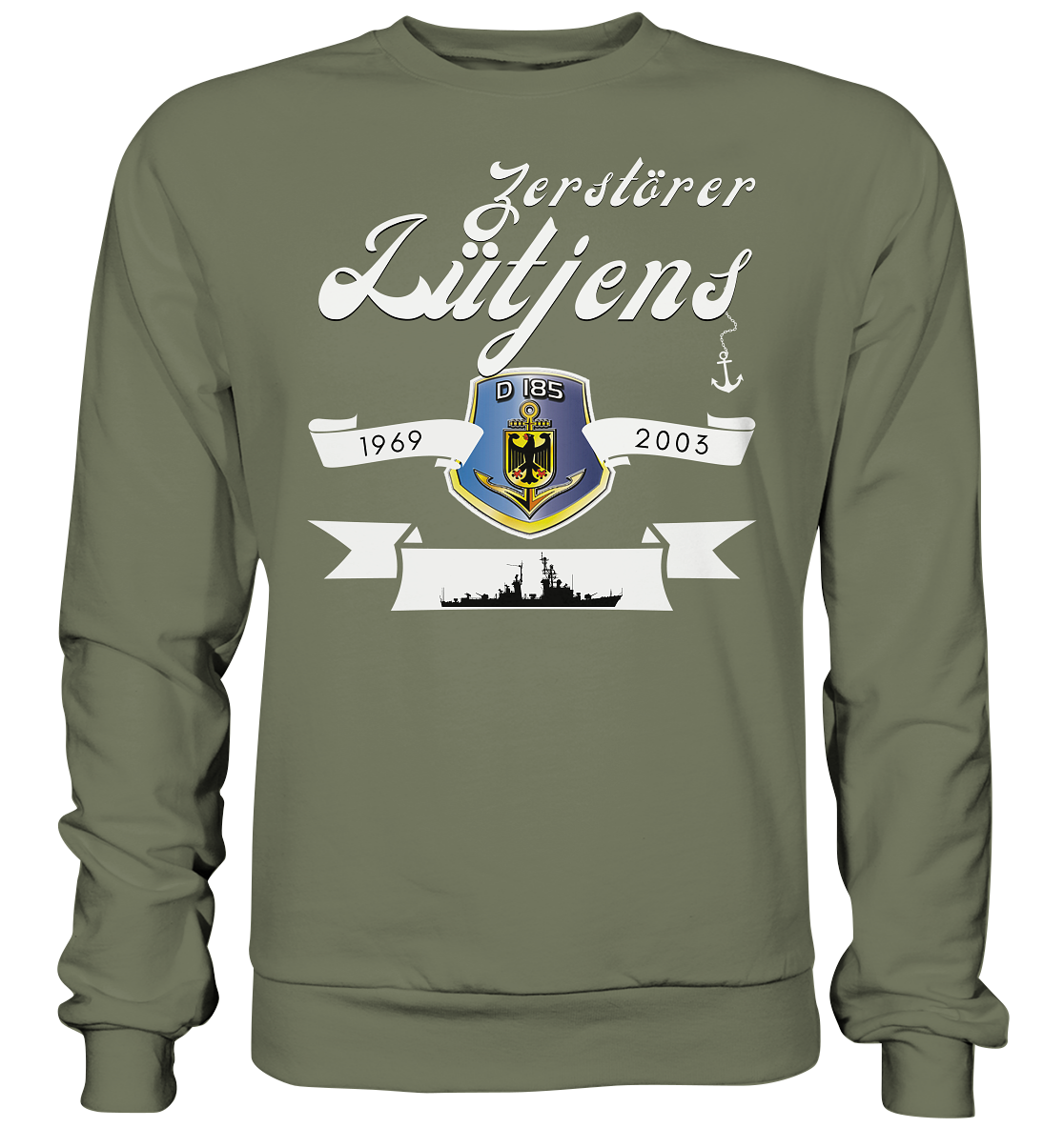 Zerstörer D185 LÜTJENS 1969-2003 - Premium Sweatshirt