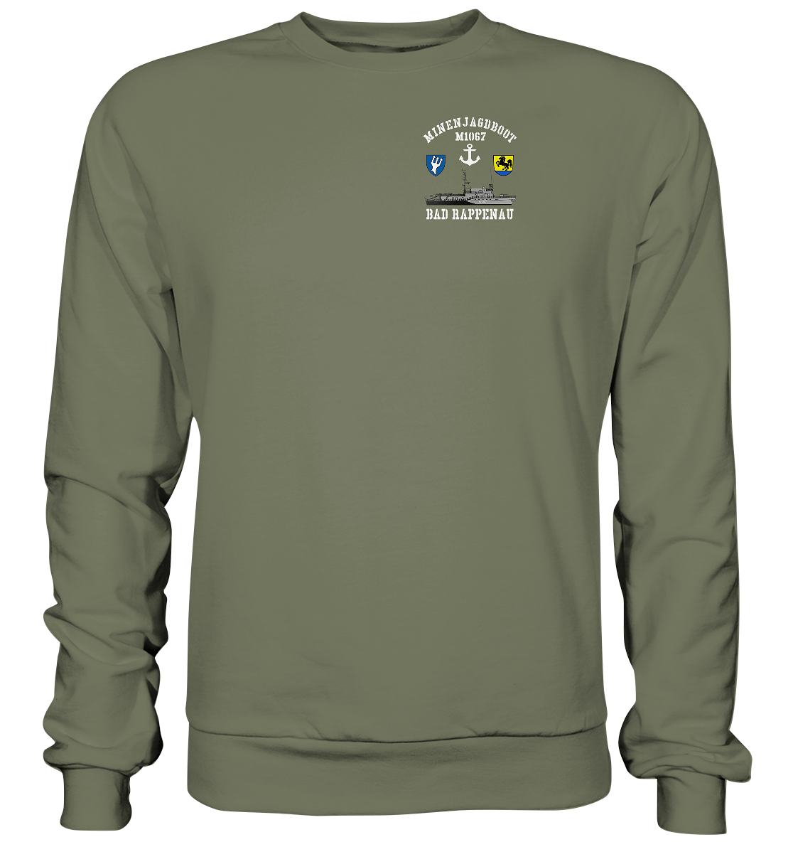 Mij.-Boot M1067 RAPPENAU 5. MSG beids. Druck - Premium Sweatshirt