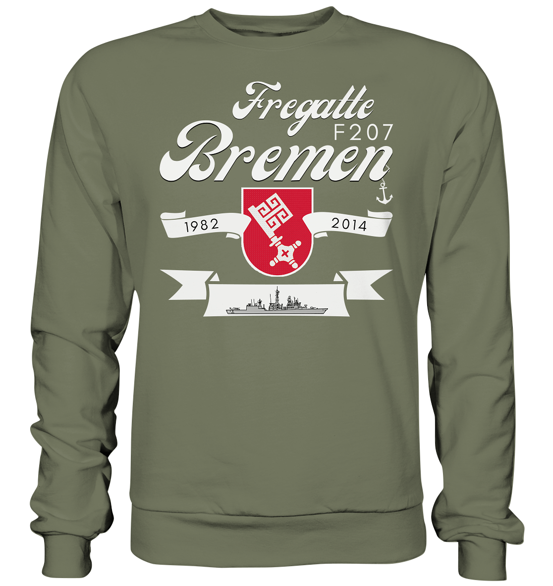 Fregatte F207 BREMEN 1982-2014 - Premium Sweatshirt