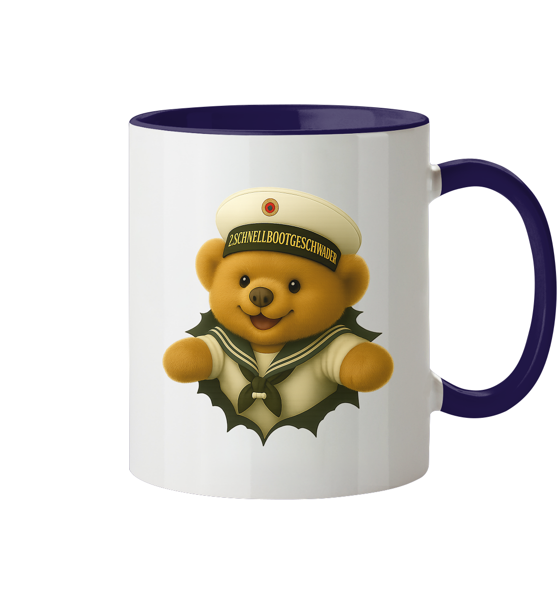 Teddy 2. SCHNELLBOOTGESCHWADER - Tasse zweifarbig