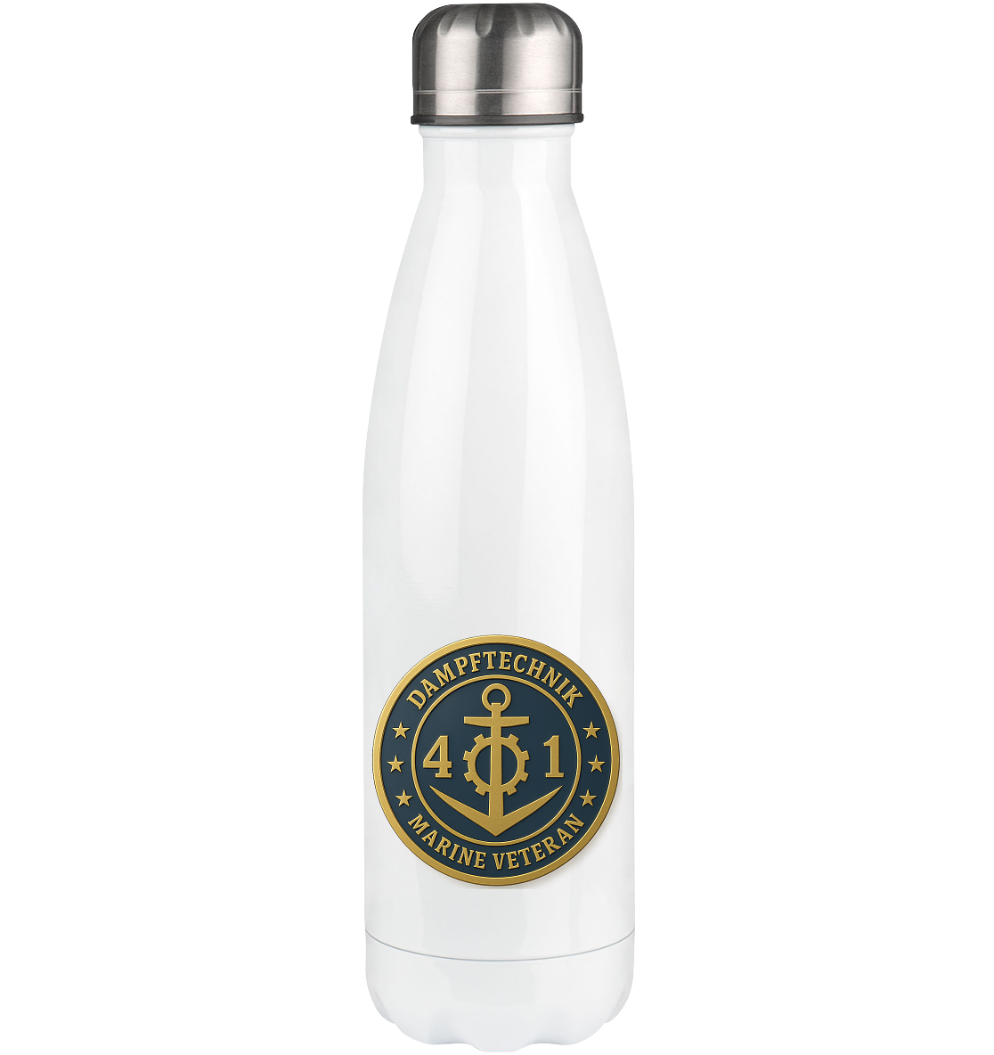 Marine Veteran 41er DAMPFTECHNIK - Metalleffekt - Thermoflasche 500ml