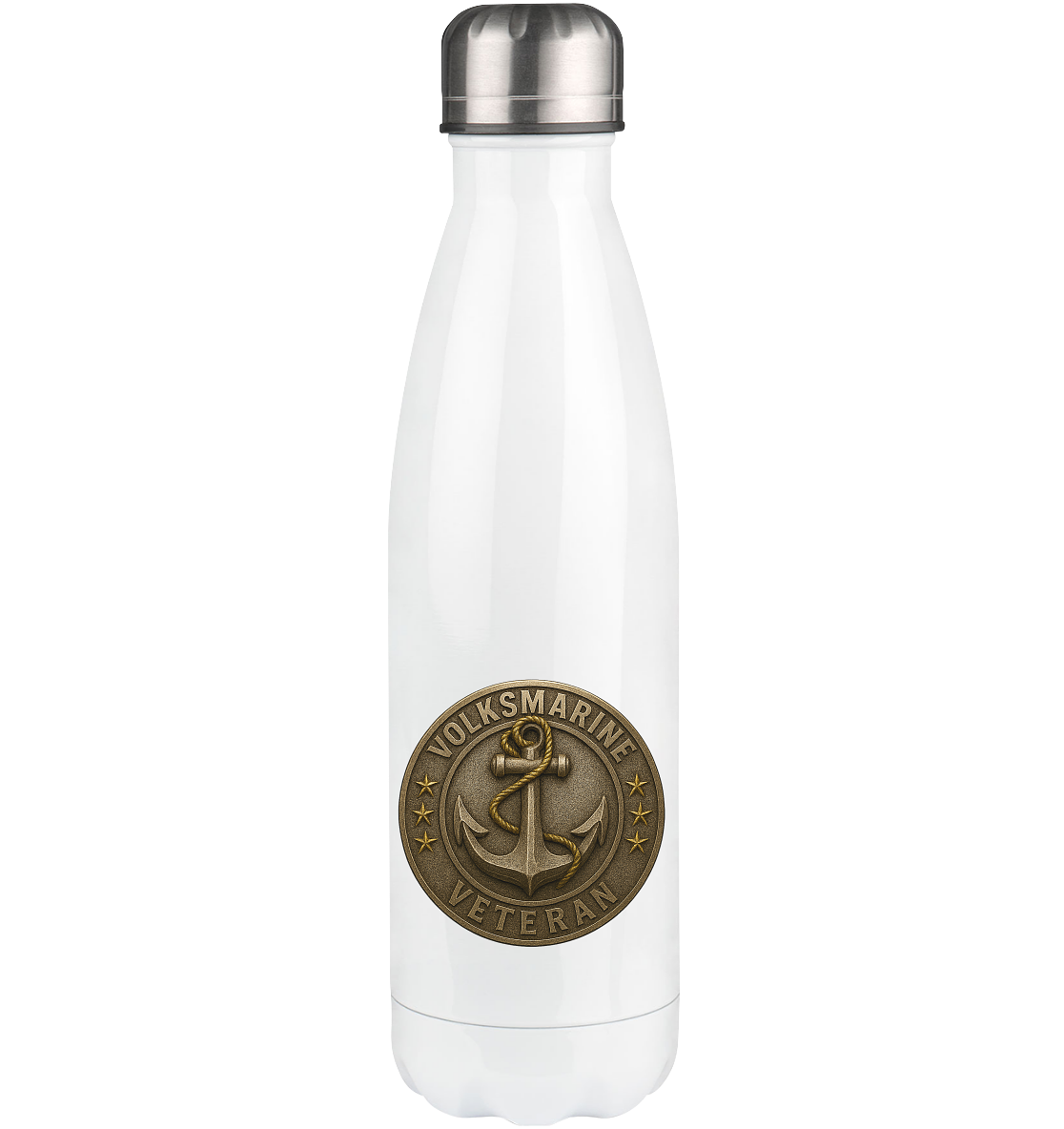 Volksmarine Veteran - Metalleffekt - Thermoflasche 500ml