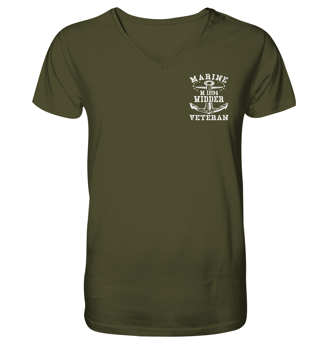 Marine Veteran M1094 WIDDER - V-Neck Shirt