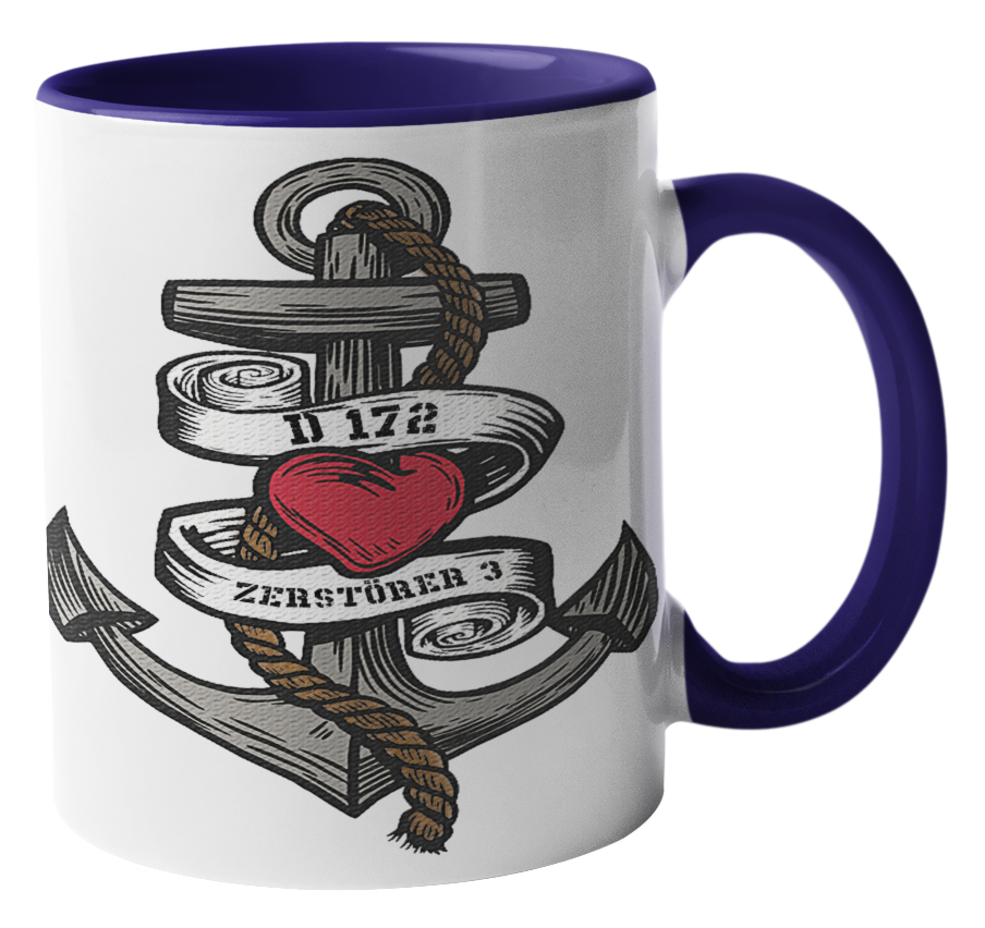 Kaffeebecher Anker-Herz D172 ZERSTÖRER 3