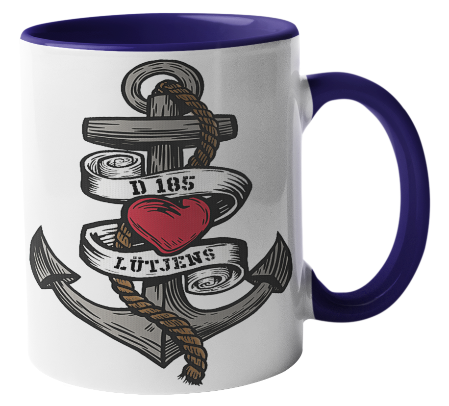 Kaffeebecher Anker-Herz D185 LÜTJENS