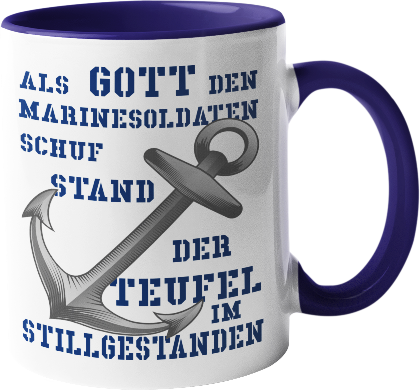 Kaffeebecher Als Gott den Marinesoldaten....