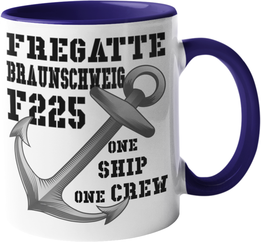 Kaffeebecher Fregatte F225 BRAUNSCHWEIG one Ship - one Crew