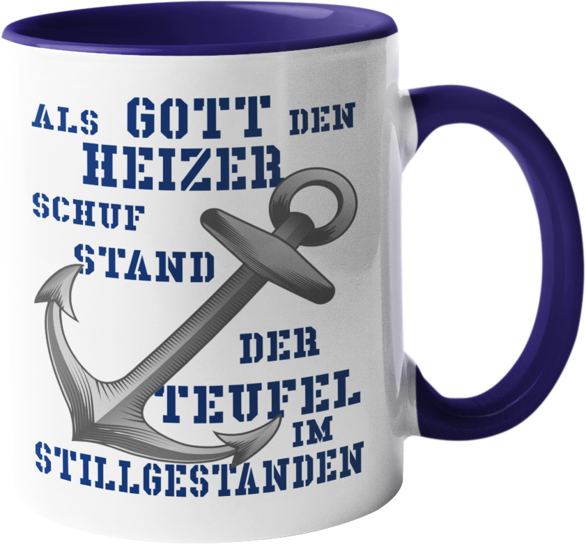 Kaffeebecher Als G o t t den HEIZER schuf...