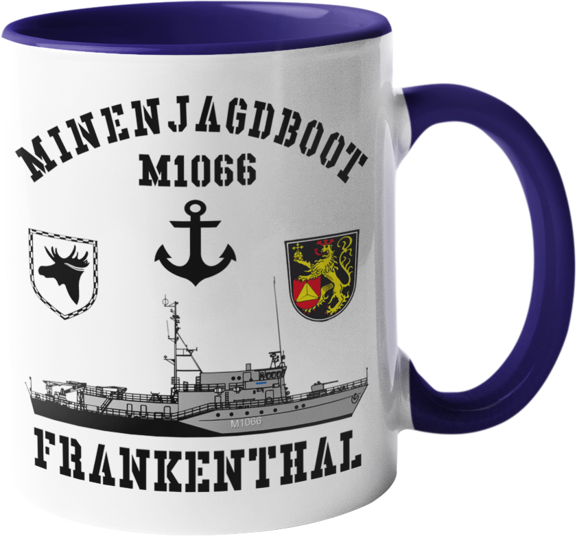 Kaffeebecher Mij.-Boot M1066 FRANKENTHAL 3.MSG