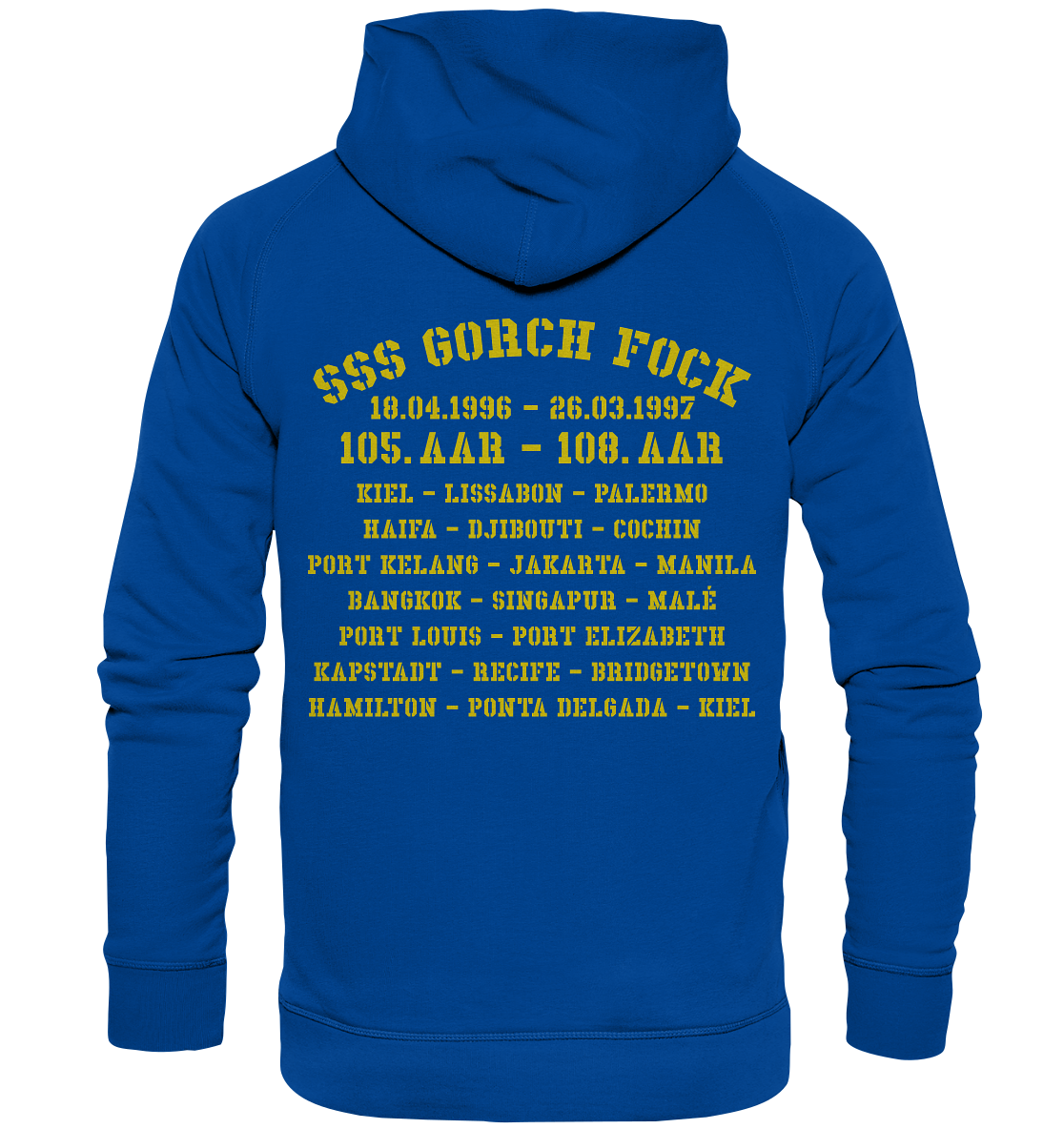 SSS GORCH FOCK 105.-108 AAR beidseitiger Druck - Basic Unisex Hoodie