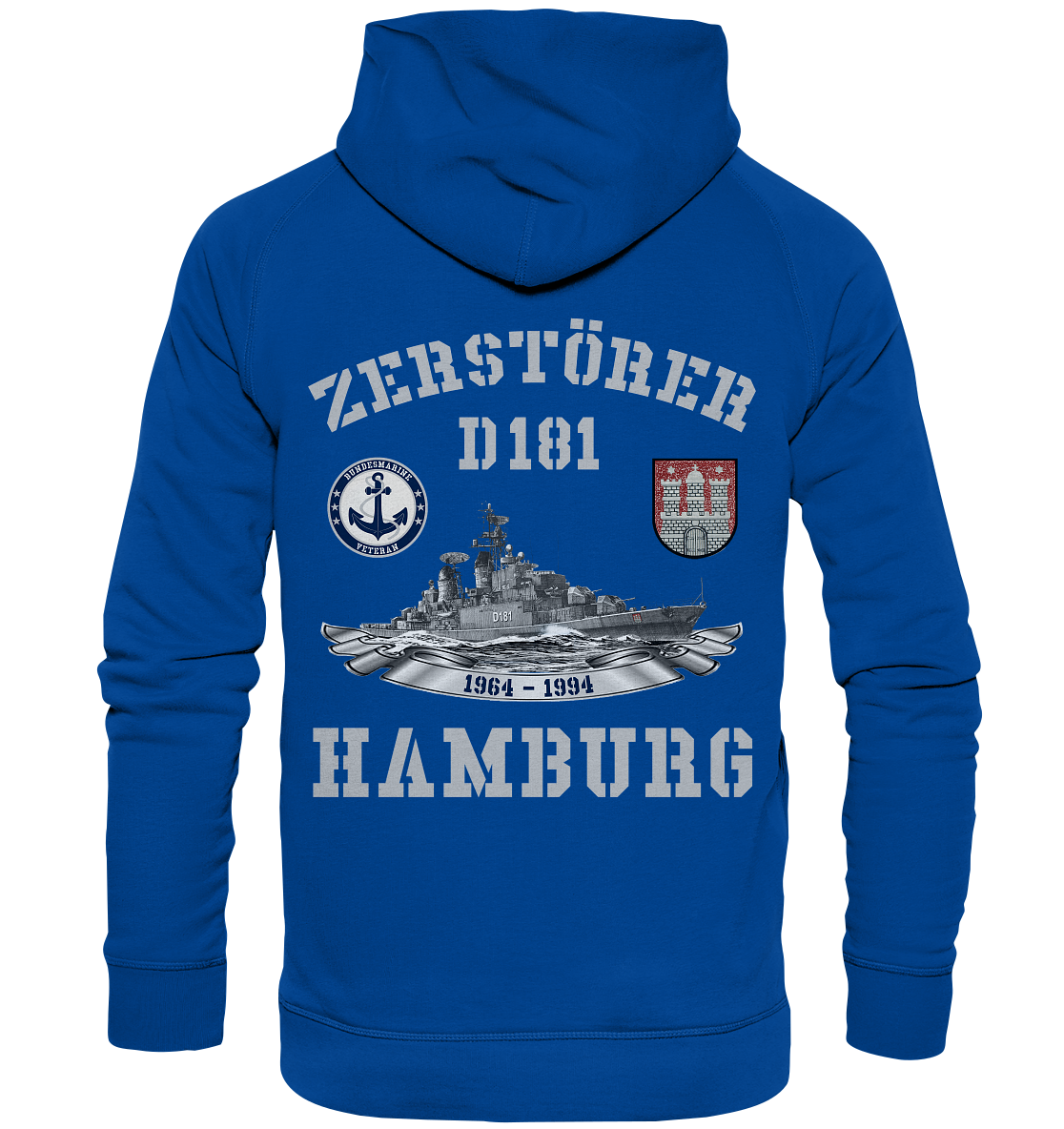 2. ZG Zerstörer D181 HAMBURG; beidseitiger Druck - Basic Unisex Hoodie