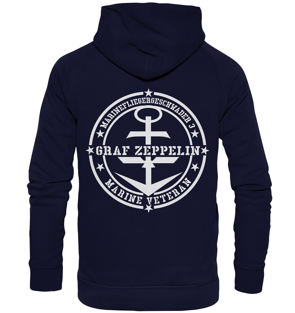 Marinefliegergeschwader 3 Marine Veteran Rückendruck - Basic Unisex Hoodie