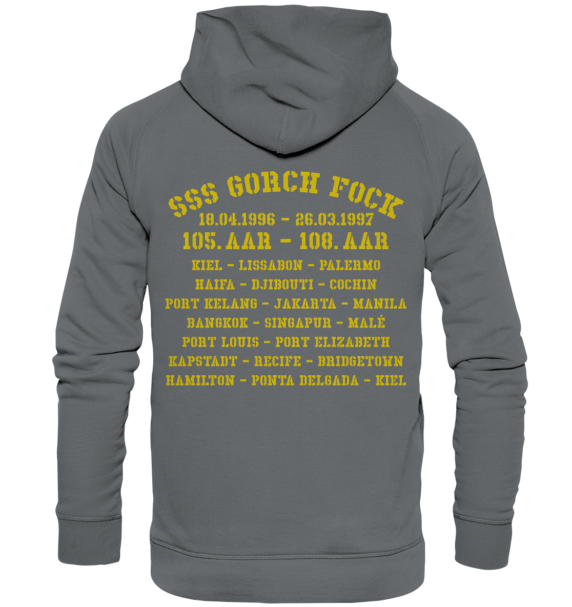 SSS GORCH FOCK 105.-108 AAR beidseitiger Druck - Basic Unisex Hoodie
