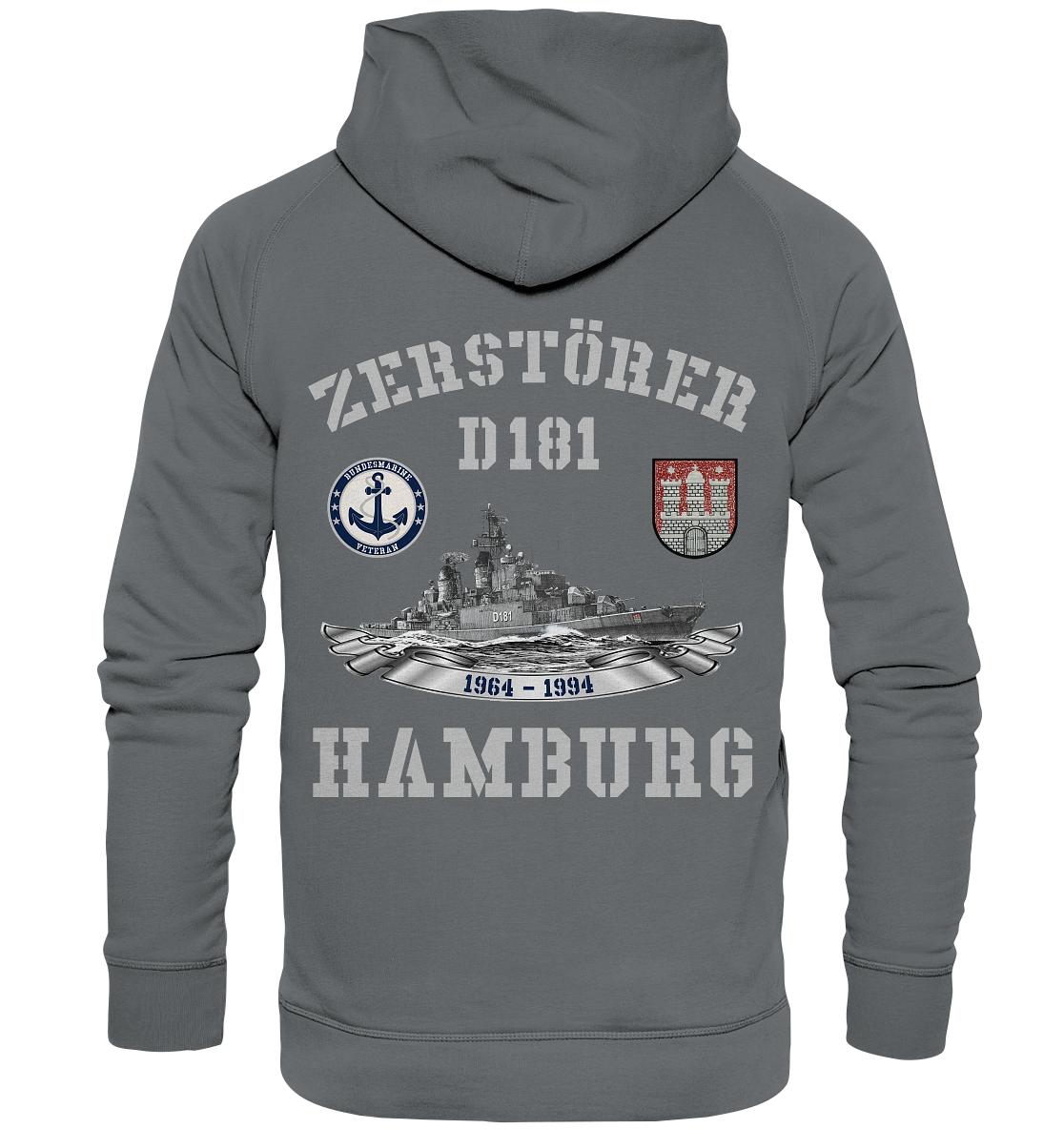 2. ZG Zerstörer D181 HAMBURG; beidseitiger Druck - Basic Unisex Hoodie