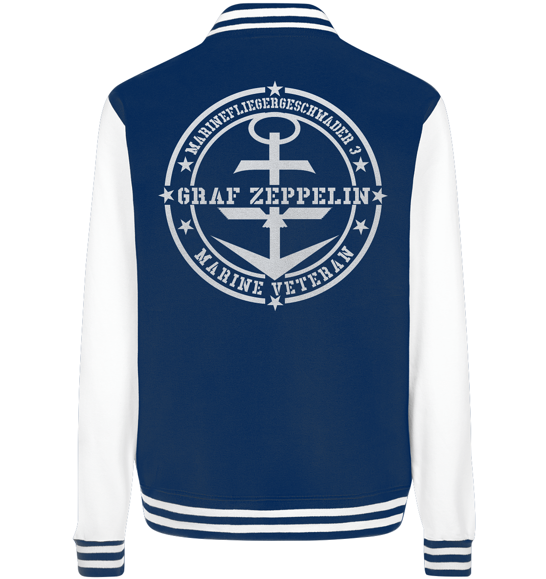 Marinefliegergeschwader 3 Marine Veteran Rückendruck - College Jacket