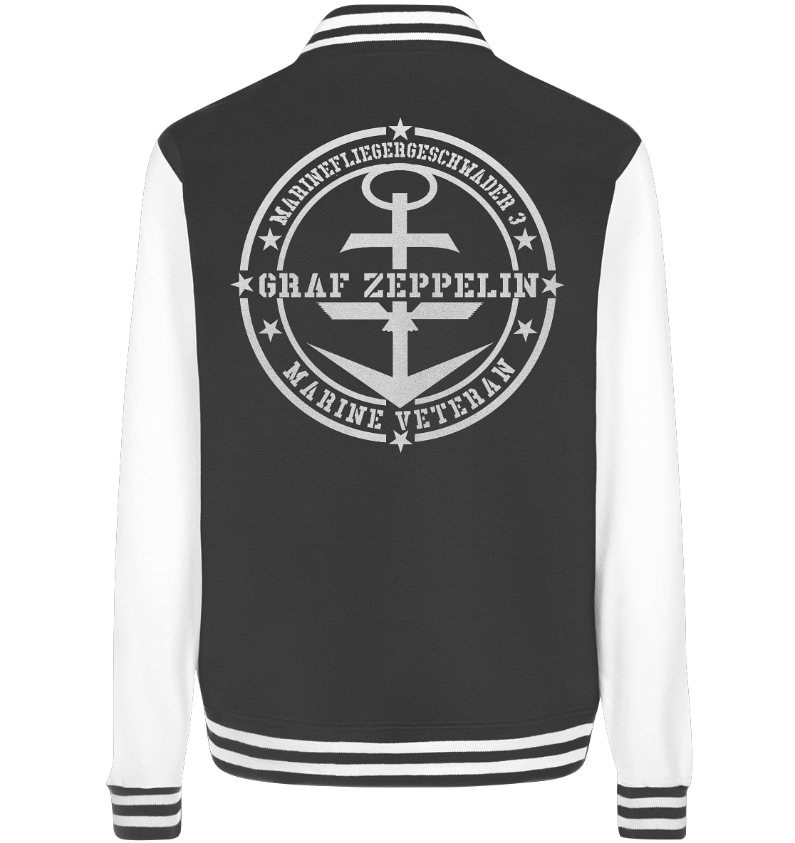 Marinefliegergeschwader 3 Marine Veteran Rückendruck - College Jacket