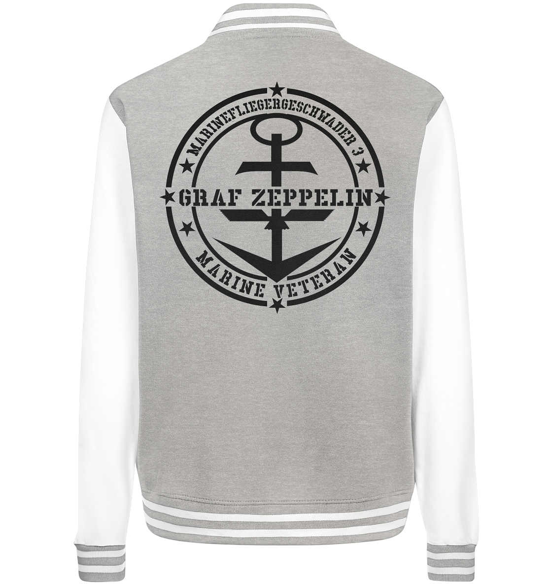 Marinefliegergeschwader 3 Marine Veteran Rückendruck - College Jacket
