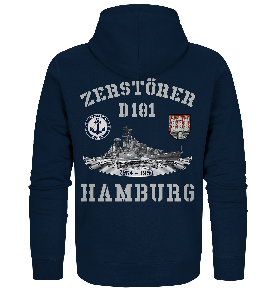 2. ZG Zerstörer D181 HAMBURG; beidseitiger Druck - Organic Zipper