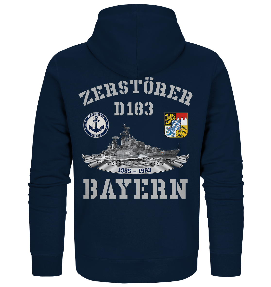 2. ZG Zerstörer D183 BAYERN; beidseitiger Druck - Organic Zipper